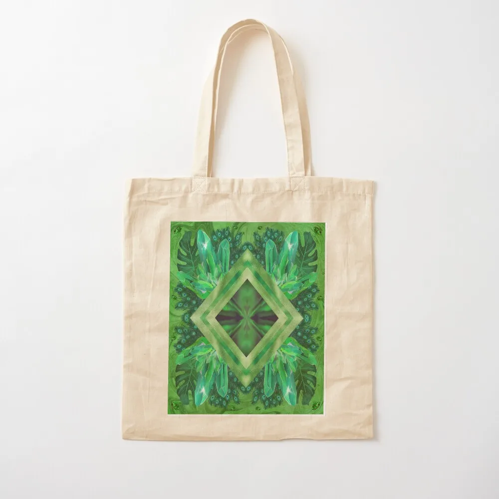 RAINBOW CONNECTION (Series 2) - GREEN Tote Bag Eco bag canvas tote bag Canvas shoulder Reusable bags