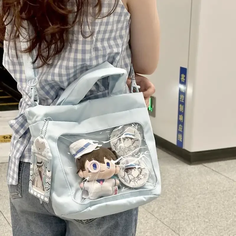 

New Sweet and Cute Handbag Y2K Ulzzang Ita Bag Transparent Japanese Women's Shoulder Bag Dolls Bag Large Capacity Crossbody Bag
