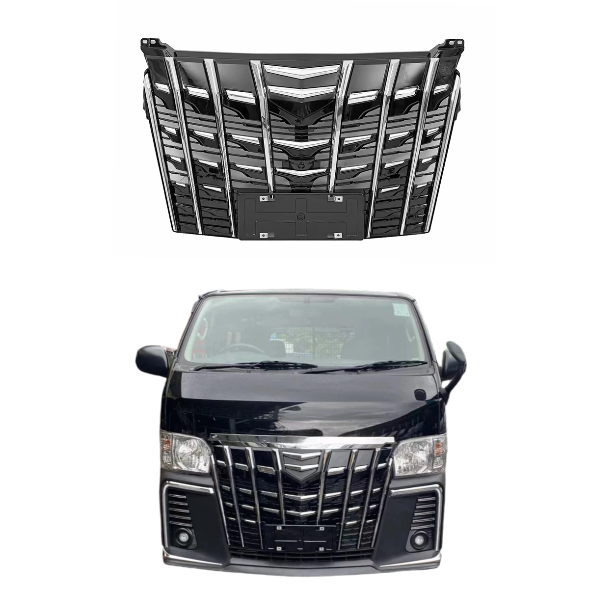 

Для Hiace узкий кузов, комплект бампера автомобиля для Toyota Hiace 200 серии 2004-2010 2011-2015