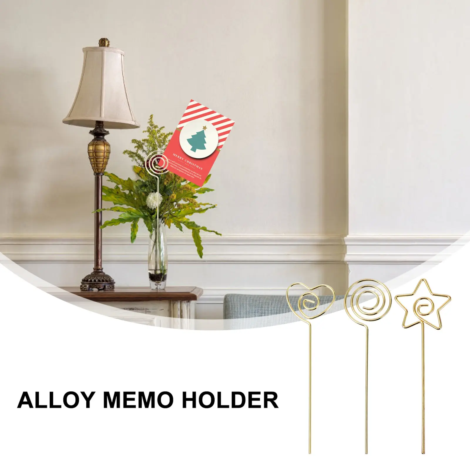 

10 Pcs Memo Holder Photo Clip Desktop Memo Holder Note ganizer Cake Flag Picture Fixed Clamp Desktop Stationery