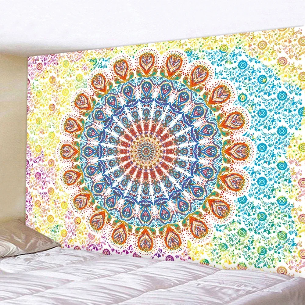 Mandala psychedelic scene large size home decoration tapestry bohemian decoration wall hanging yoga mat bedroom wall decoration