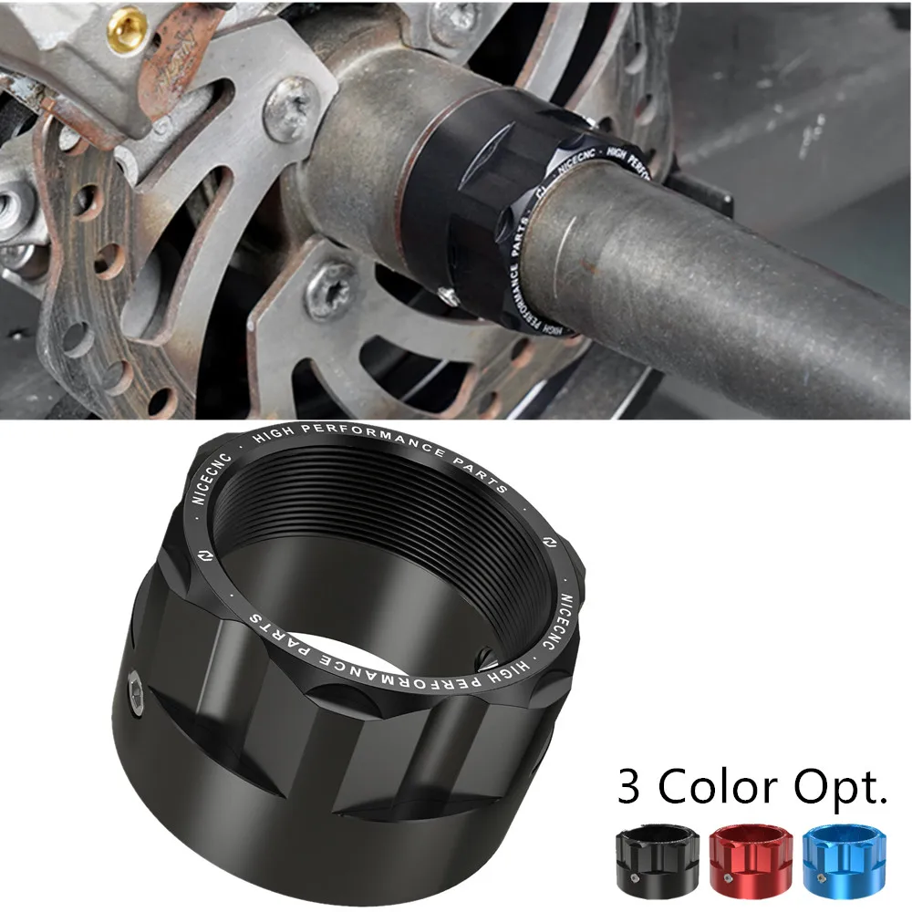

NICECNC ATV Rear Axle Nut For Yamaha YFZ450 2017 YFZ450R YFZ450X 2010-2011 7075 Billet Aluminum Part #90179-38001-00