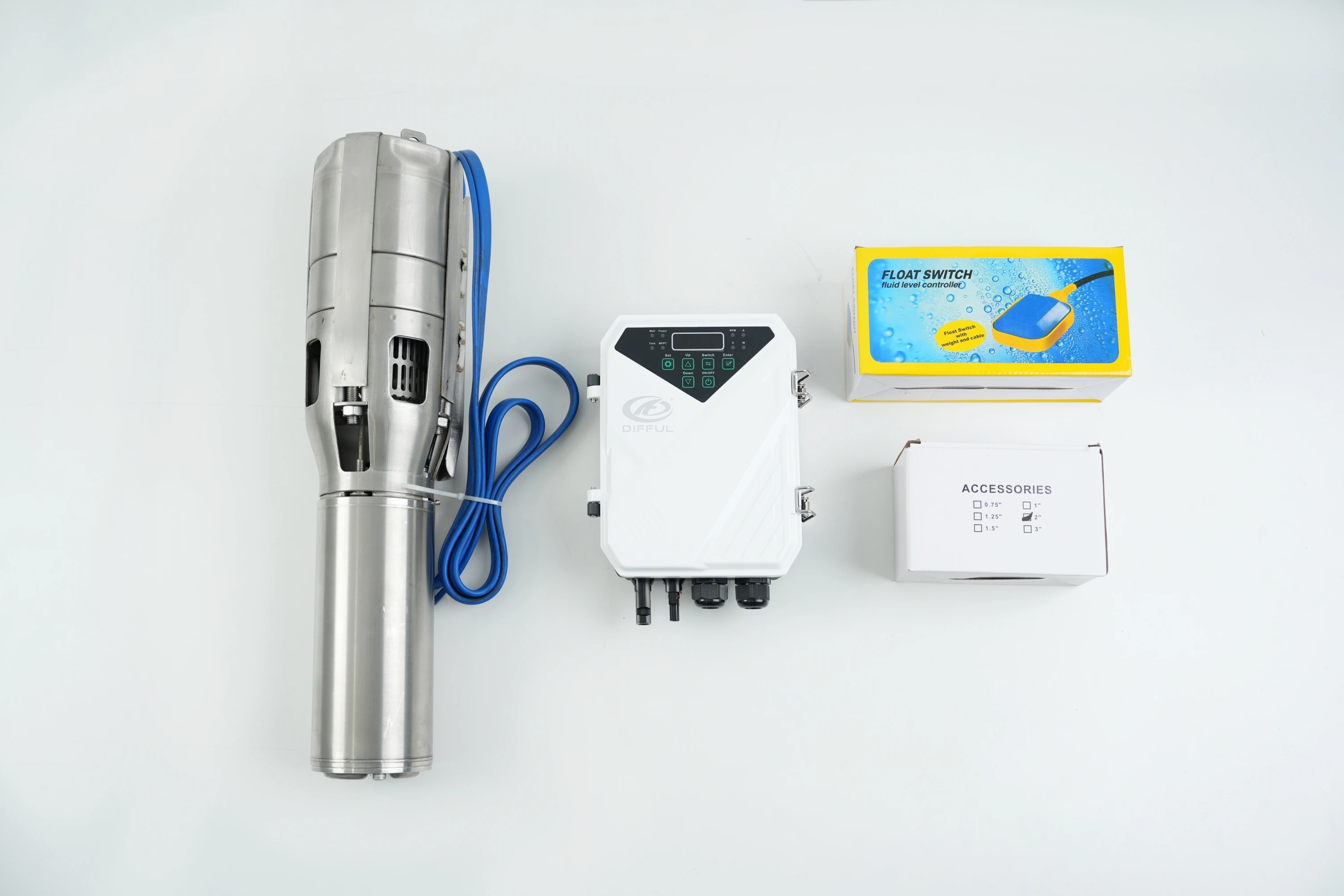 The Hot 100m Depth   ACDC Hybrid Solar Water Pump for Deep Well System Solar Water Pump Manufacturer  Dc Well Pump