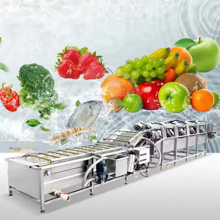 Low Price Ginger Wash Dryer Machine Bubble Wash Machine /Tea Fruit Washing Machine
