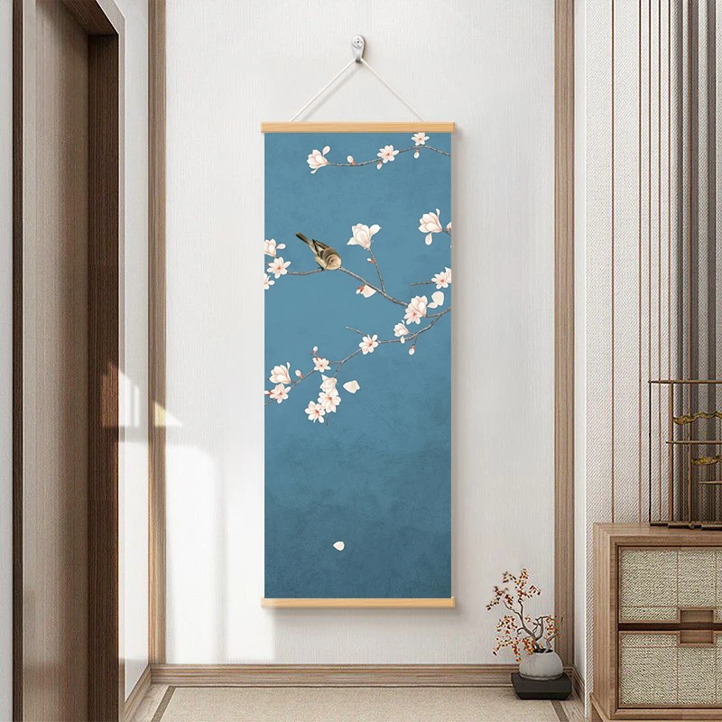 New Chinese style Eastern Zen style flower and bird paintings, suitable for decoration in living rooms, bedrooms, or tea rooms