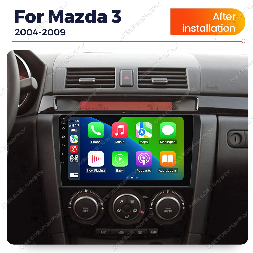 

Автомагнитола MEKEDE Android 14 с IPS-экраном для Mazda 3 2004-2009, беспроводной Carplay, GPS, мультимедийный плеер, аудио-стерео, DVD-проигрыватель, головное устройство