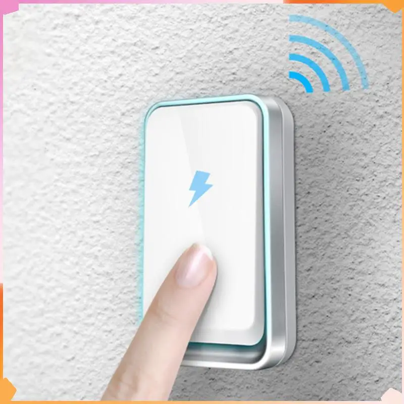 Ring Doorbell Wireless Waterproof Self-Powered Smart Bell Home No Battery Required Cordless EU Plug