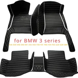 Custom Car Floor Mat for BMW 3 series M3 all model year E36 E30 E46 E90 E91 E92 E93 F30 F31 F80 F34 F35 G20 G28 G80 Accessories