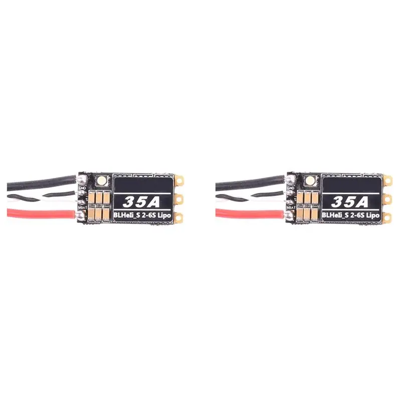 Excellent-2X Blheli S 2-6S Lipo 35A Brushless ESC Built-In Programmable RGB LED D-Shot 150/300/600 ONESHOT125