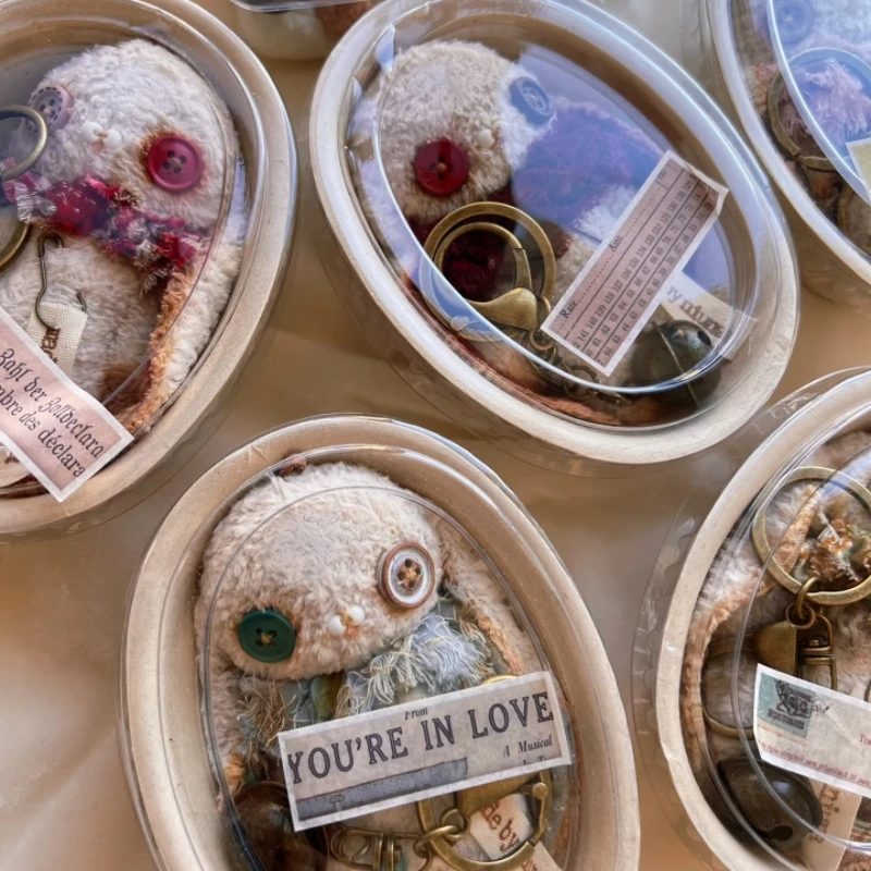 سلسلة جديدة مفقودة ألعاب من القطيفة عيد الميلاد أرنب المفاتيح معلقة الديكور هدايا لأفضل الأصدقاء لينة محشوة الحيوان تحصيل #3