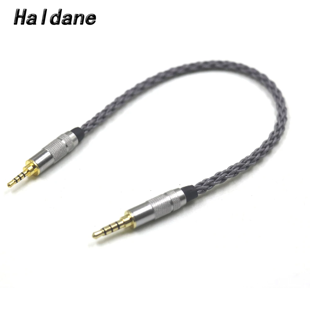 Haldane GreyJelly 2.5 มม.TRRS Balanced ชาย 3.5 มม.TRRS Balanced ชายอะแดปเตอร์เสียง 3.5 มม.M ถึง 2.5 มม.M