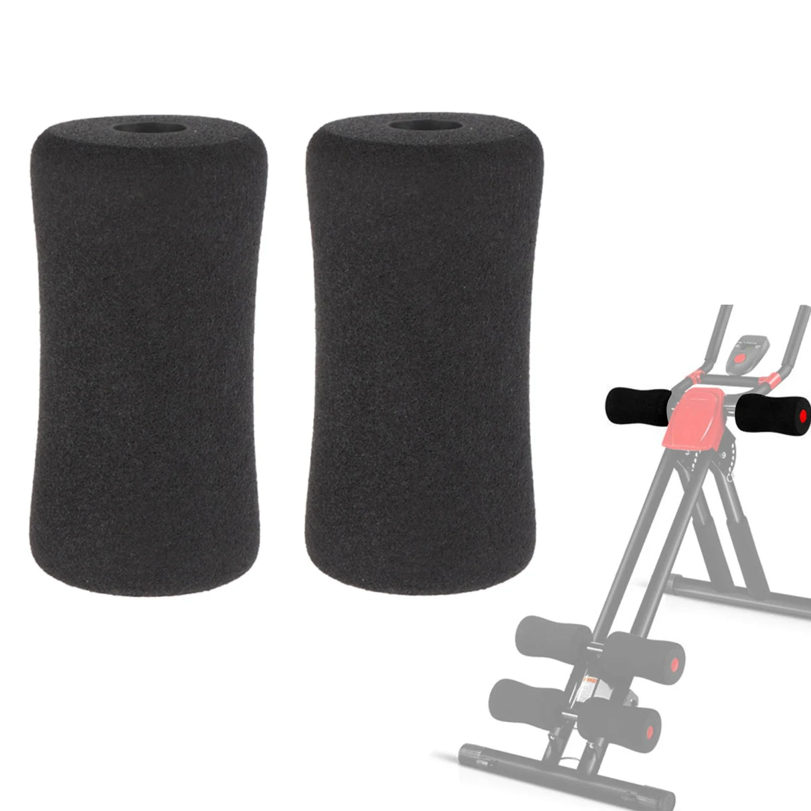 2pcs Foam Foot Pads Leg Extension Roller Replacement For Weight Bench Gym Exercise Machines Portable Fitness Equipment