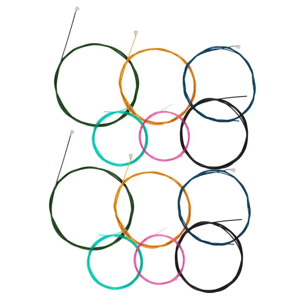 

Nylon Guitar Strings Set Multi Colored Anti Rust Accessory for Classic Acoustic Guitar Six String Parts