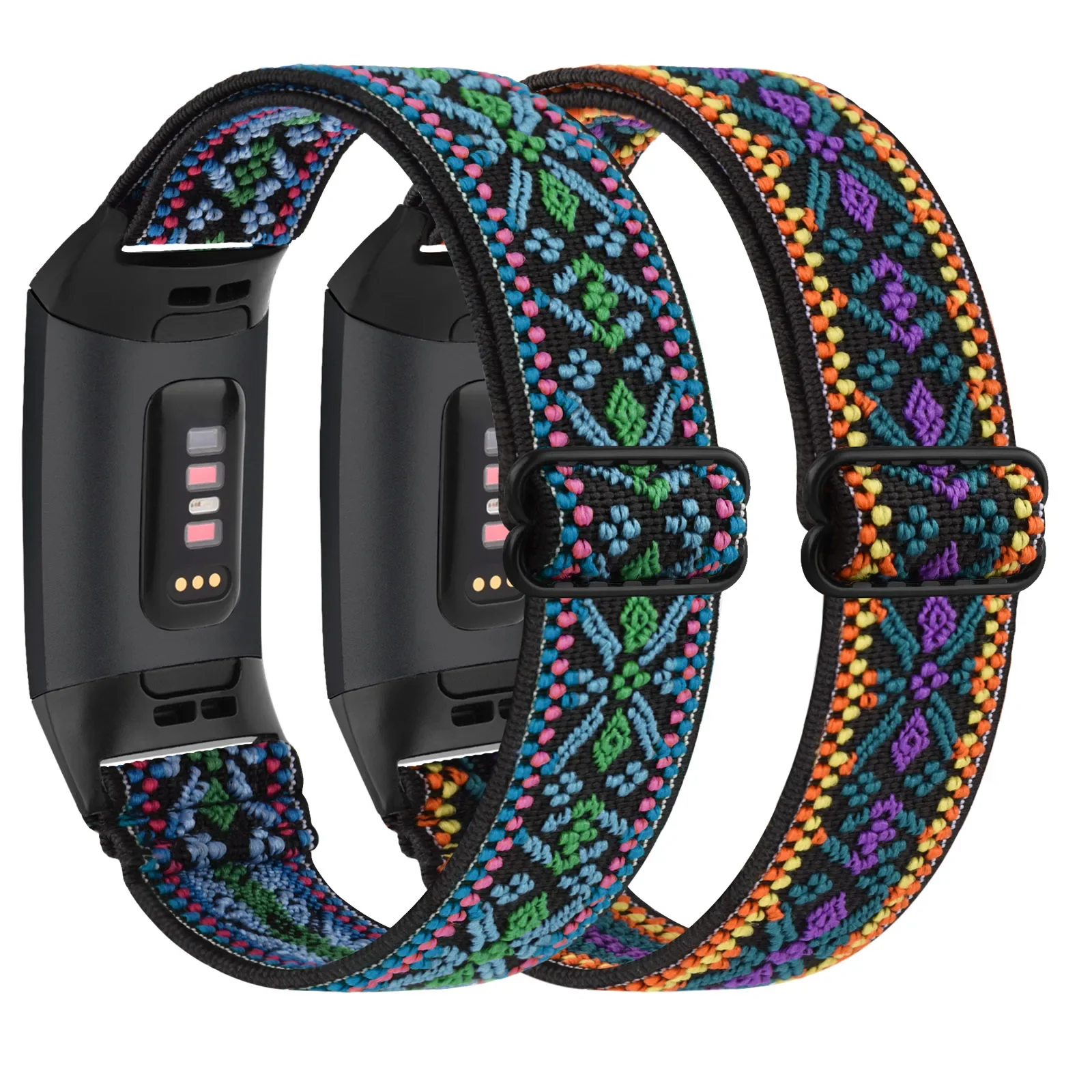สายนาฬิกาข้อมือไนลอนยืดหยุ่นสำหรับ Fitbit Charge 4 3สายรัดข้อมือกีฬาผ้า Correa สำหรับ Fitbit Charge 3 4วงนาฬิกาทอ
