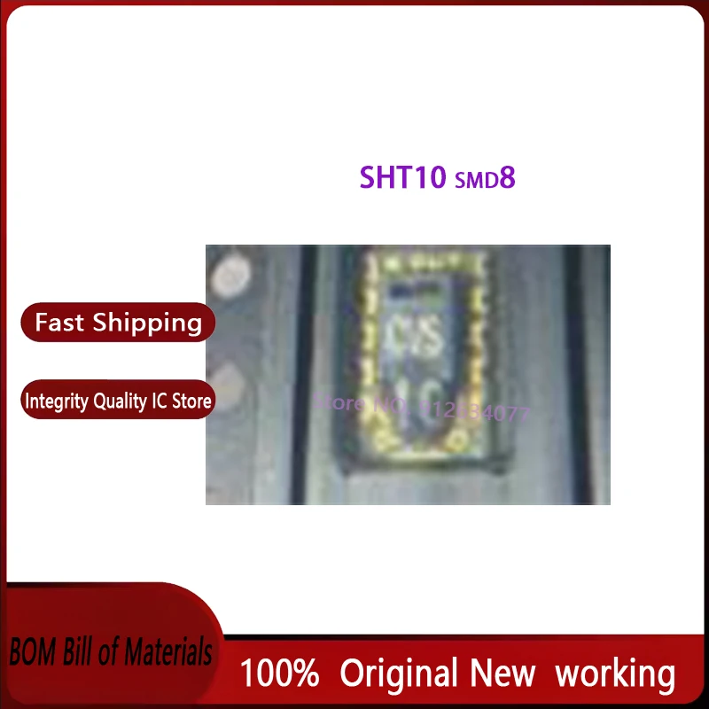 5PCS~20PCS/LOT SHT10 smd8 new original digital temperature and humidity sensor