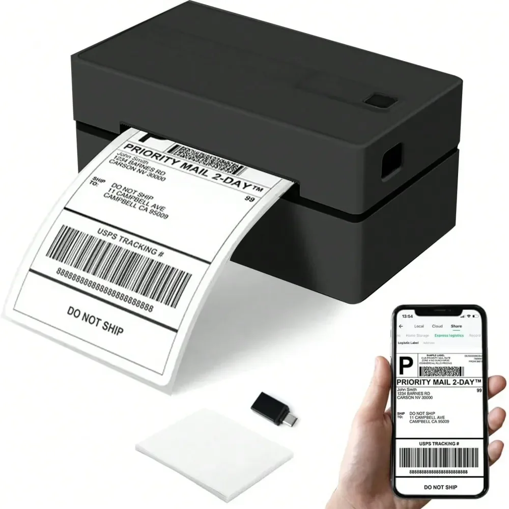 

Shipping Label Printer Y813 4x6 Thermal Label Printer For Small Business, High Speed Label Printers For Shipping Package, Used F