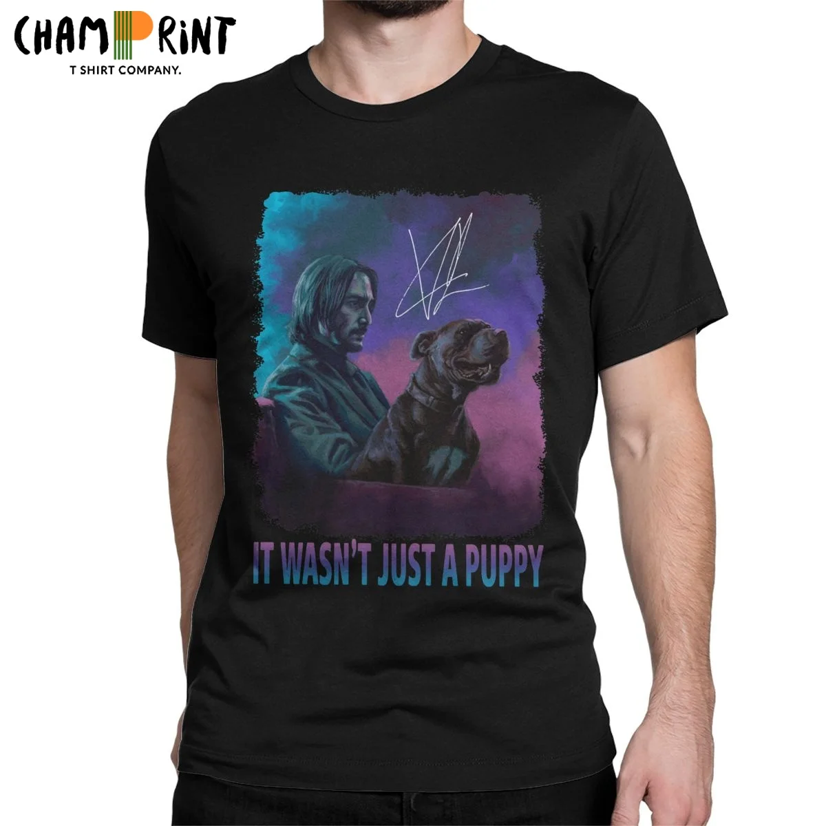 It Wasnt Just A Puppy Baba Yaga John Wick T-Shirt Men Movies Revenge Casual Pure Cotton Tees Short Sleeve T Shirt Summer Clothes