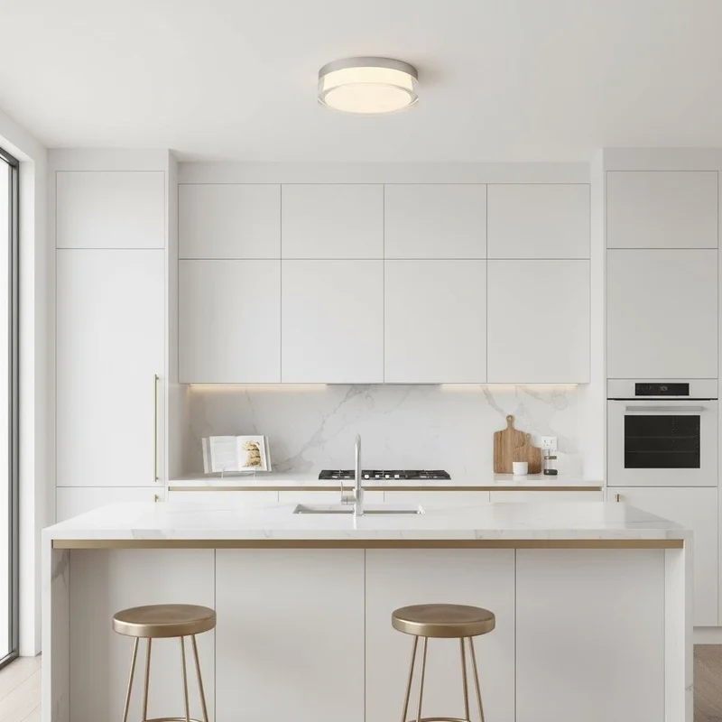 

9-inch Chrome LED Flush Mount Light