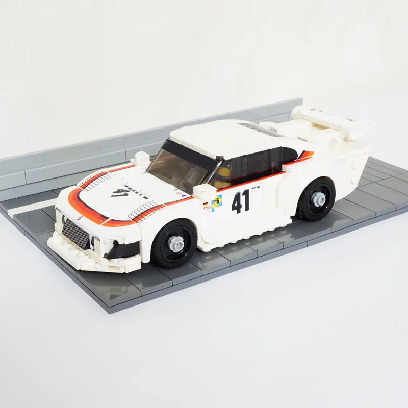 Poladeer 320PCS MOC DIY Auto Racing Kremer 935 K3 Bausteine Montagemodell Spielzeug Freund Kinder Geburtstagsgeschenke – Detail 3