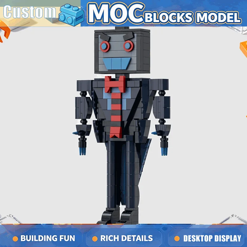 NEW 476PCS MOC TV Robot Character Building Blocks Figure Model DIY Creative Assembly Educational Toy Popular Home Display Gift