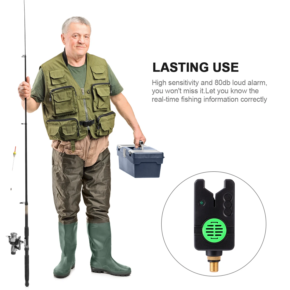

1Pcs Fishing Electronic Alarm High Sensitivity Loud Sound Alert for Bite Detection Fishing Rod Supply Tool Carp Alarms