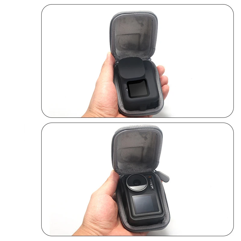 Casing tahan air Mini, tas pelindung Mini untuk DJI Osmo Action 3 4 aksesori untuk kotak penyimpanan kamera olahraga EVA