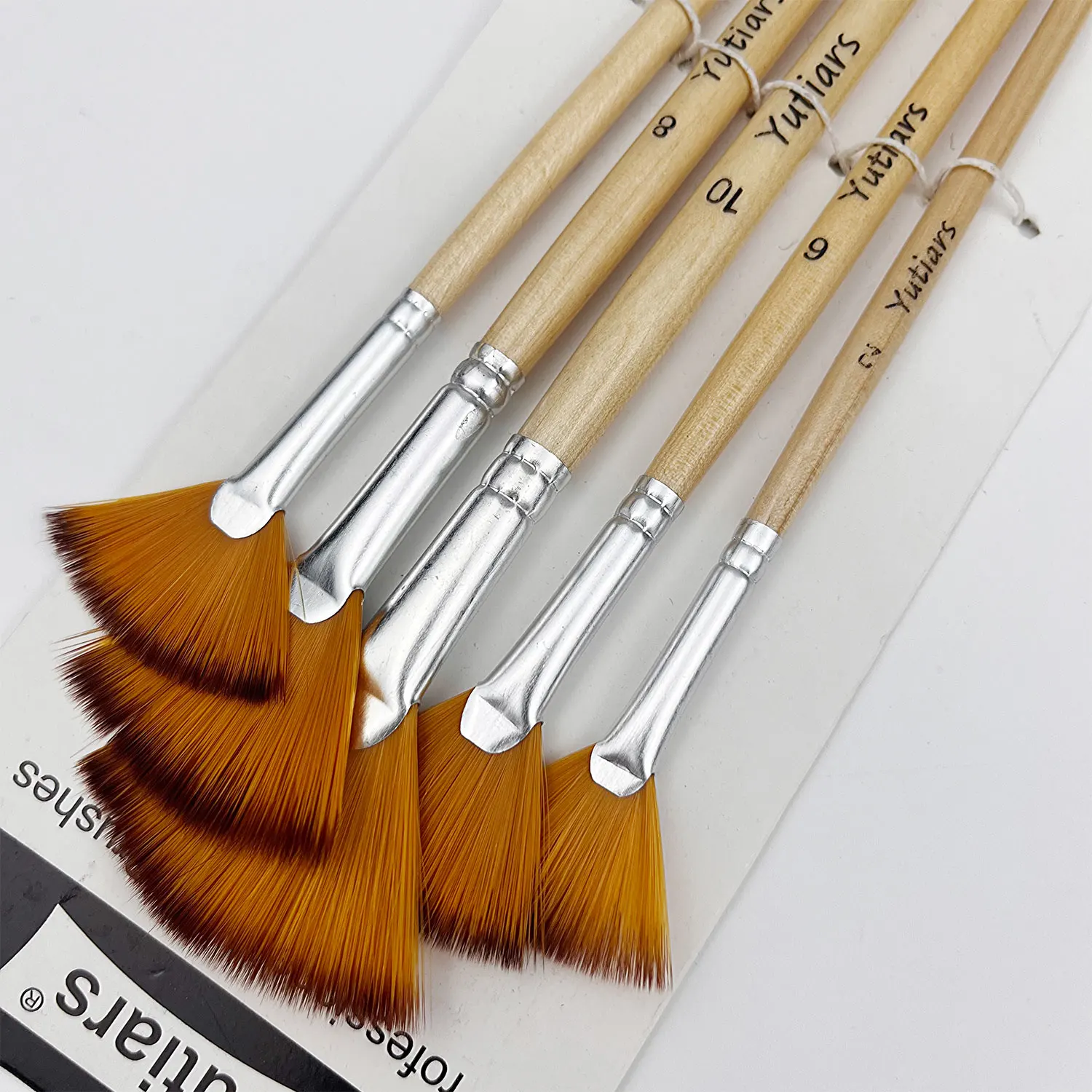 

5pcs Fan Paint Brushes, Oil Acrylic Paint Brushes Nylon Hair Watercolor Fan Artist Brushes for Acrylic Watercolor Painting