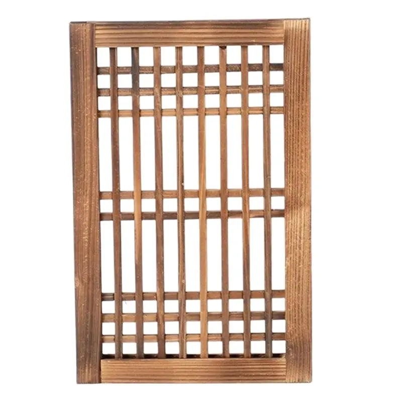 AFOURT-Trellis Window Frame Wooden Vintage Style For Garden, Patio, And Dining Room Wall Decor S