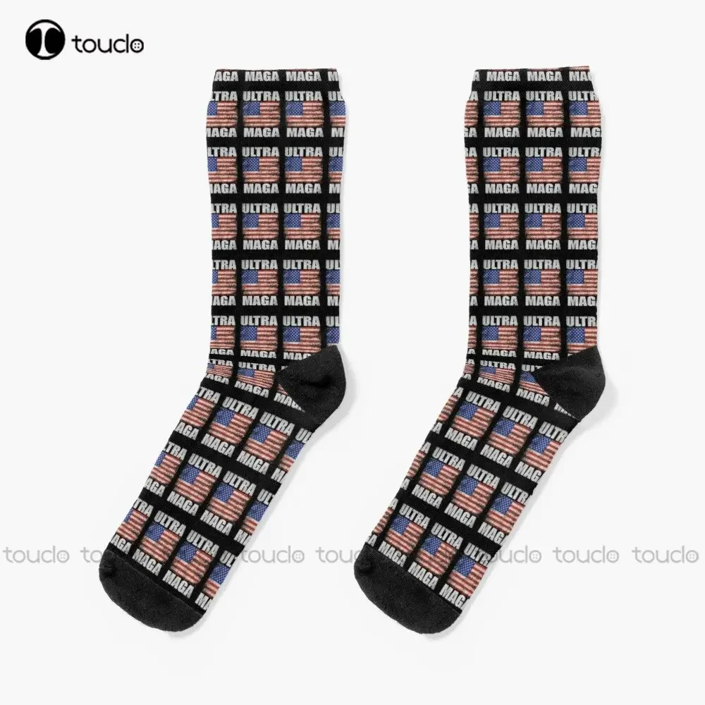 Ultra Maga Socks Fun Socks For Men Personalized Custom Unisex Adult Teen Youth Socks 360° Digital Print Custom Gift New Popular