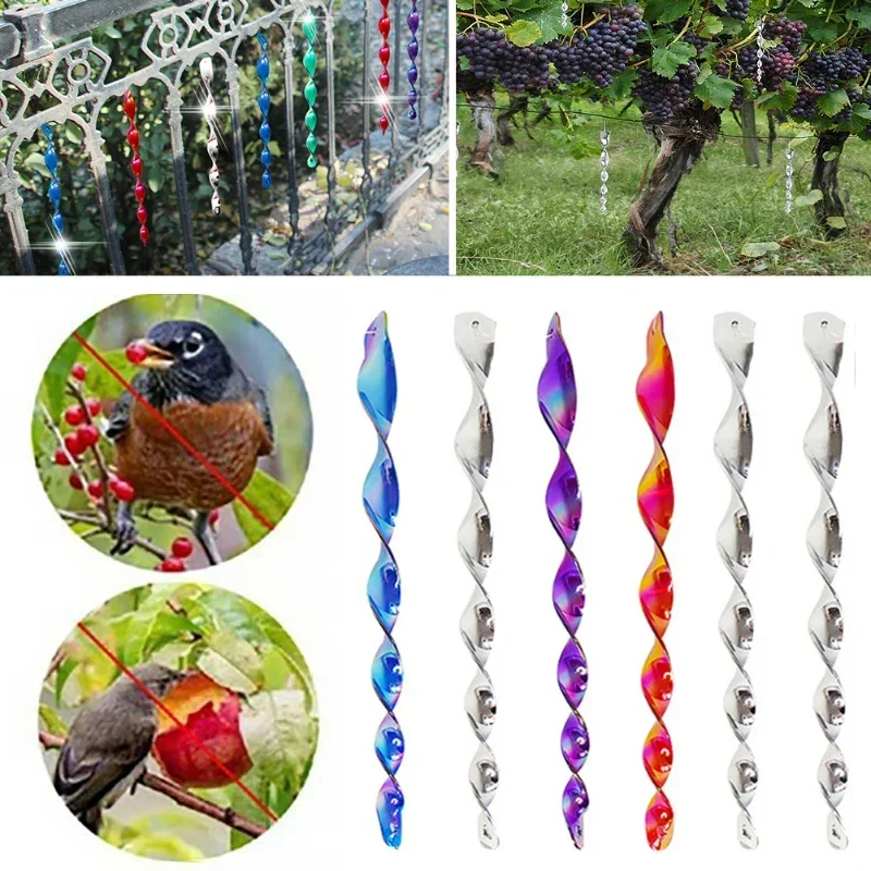 Laser Anti Bird Tape Flashing Reflective Bird Repellent Scare Tape Stick Crow Keep Away Bird Repeller Ribbon Pest Repeller