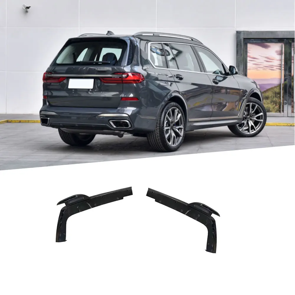 

Carbon ABS Rear Bumper Diffuser splitters For BMW X7 G07 M Sport 2019-2021 ABS Gloss black Rear Lip flaps apron