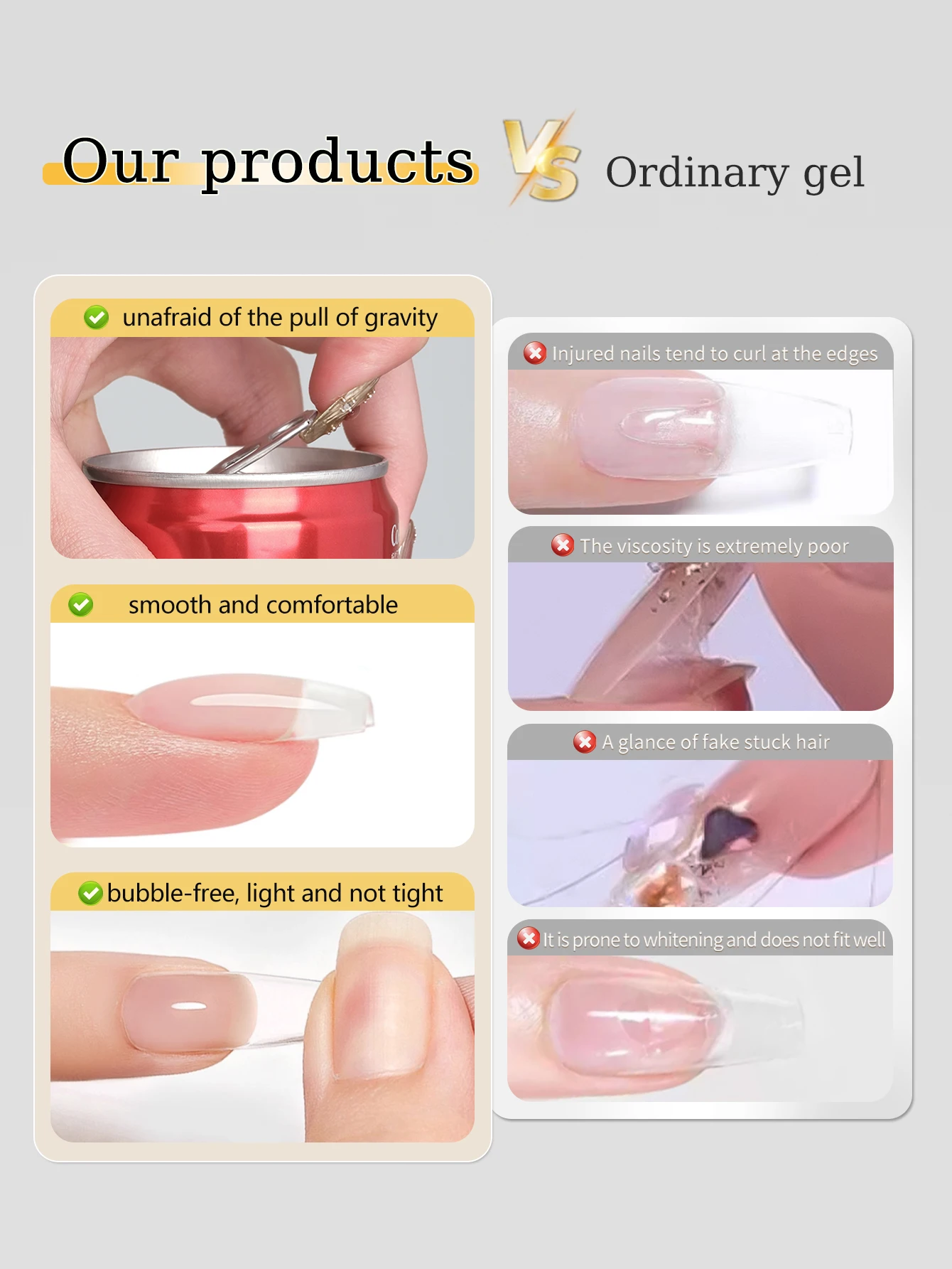 Picture 5: 1Pcs 10ml Solid Nail Patch Gel, Solid Sticker Nail Patch Adhesive, Super Adhesive UV Gel for Nail Art Quick-Dry Strong Adhesion
