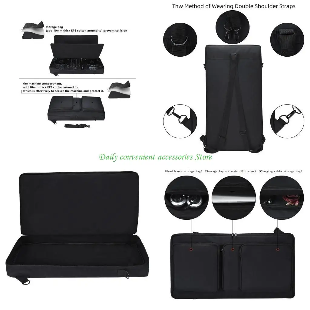 

97QB Compact & Portable Storage Solution Take Your Gear for DDJ-FLX6 SX2