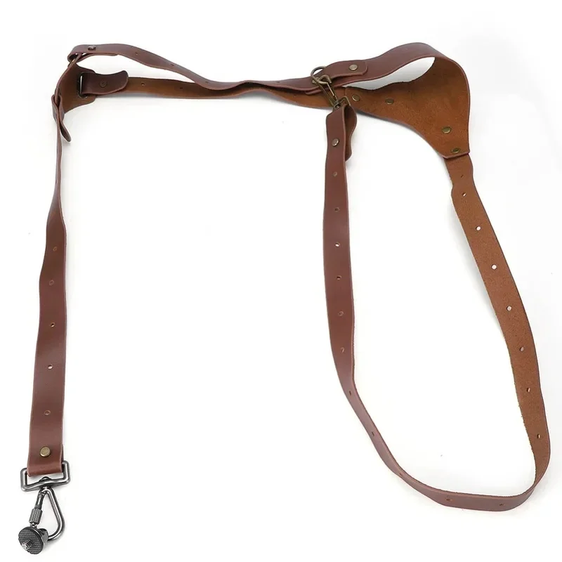 Right Shoulder Camera Sling Strap Adjustable Length Quick Draw Design Multi-Functional Brown Shoulder Strap For DSLR Mirrorless