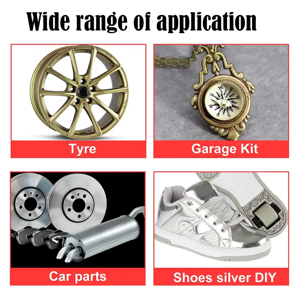 3 قطع قلم تحديد كروم - قلم تحديد معدني دائم لإطارات السيارات/السيارات