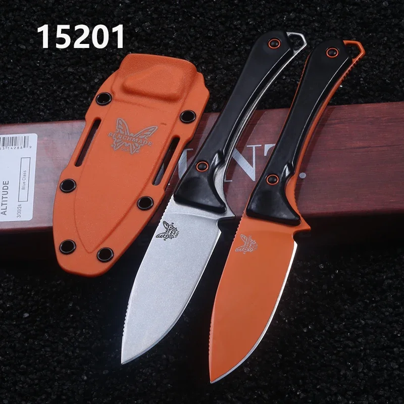 

Outdoor multi-functional camping hunting knife S90V steel portable tool, survival tactics straight knife gear, fixed blade knife