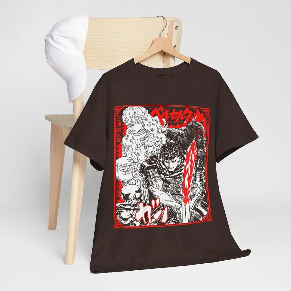 Berserk Guts Shirt Skull Ridder T-Shirt Gatsu Anime Cadeau Shirt Unisex Kleding