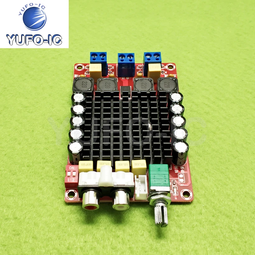 Free Ship 2pcs XH-M510 Tda7498 High-Power Digital Amplifier Board 2*100W Car Amplifier Direct Current 14-34V