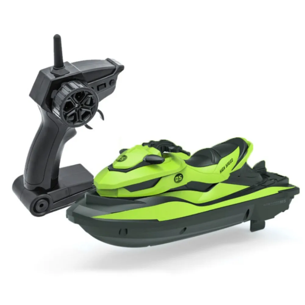 플라스틱 고속 RC 모터보트 제트스키 방수 전기 보트 시뮬레이션 모델 충전식 내구성 2.4g 무선 스피드보트