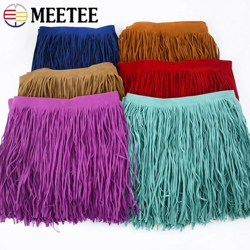 

2M 10/15/20/25/30cm Suede Leather Tassel Fringe Trim Lace Ribbon Fabric Handbag Bag Clothes Curtain Decor DIY Sewing Accessories