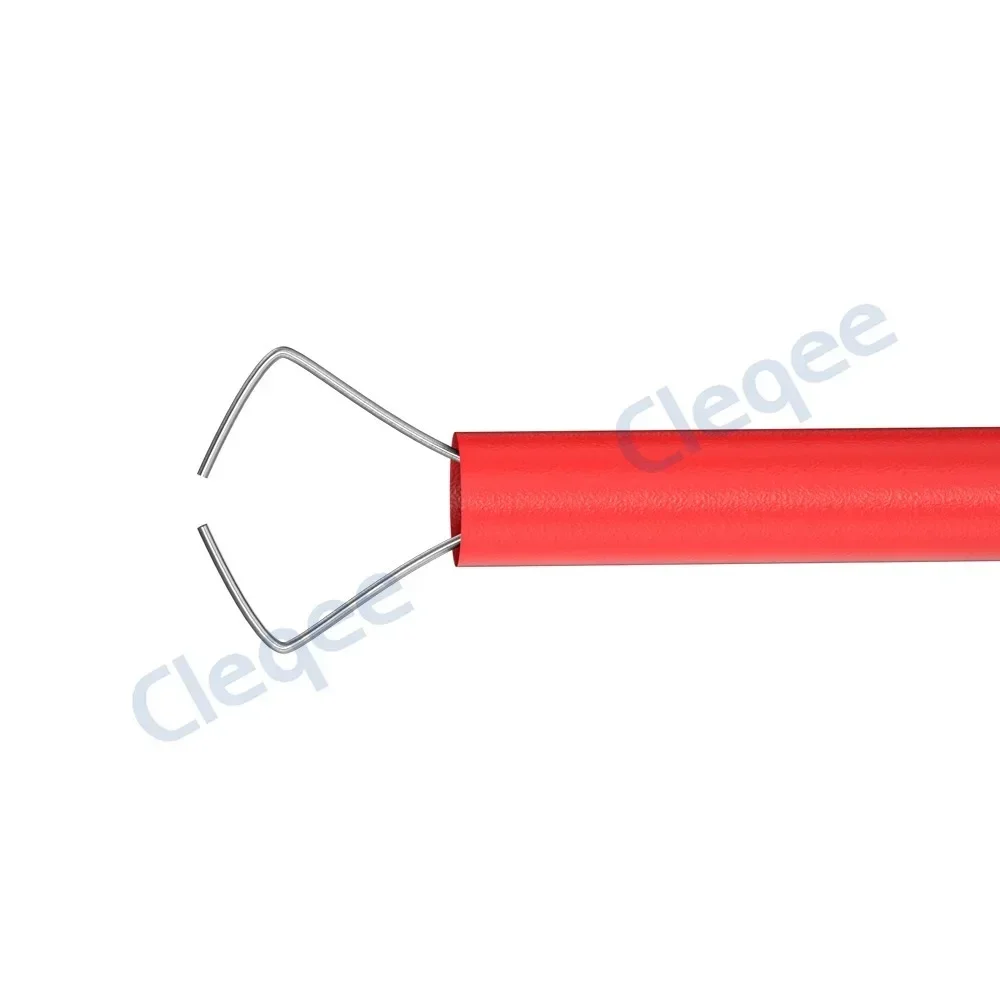 Cleqee P5004 2 Stück Schnelltest-Hakenclip Isolierte Prüfspitze mit 4mm Buchse Professionelles Hochspannungs-Elektro-DIY-Zubehör – Detail 2