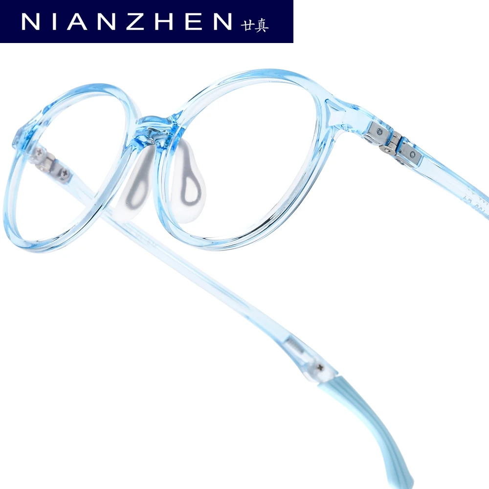 

Очки для подростков NIANZHEN TR90, овальные, дизайнерские, для студентов, сверхлегкие, регулируемые, детские очки, модель 60097