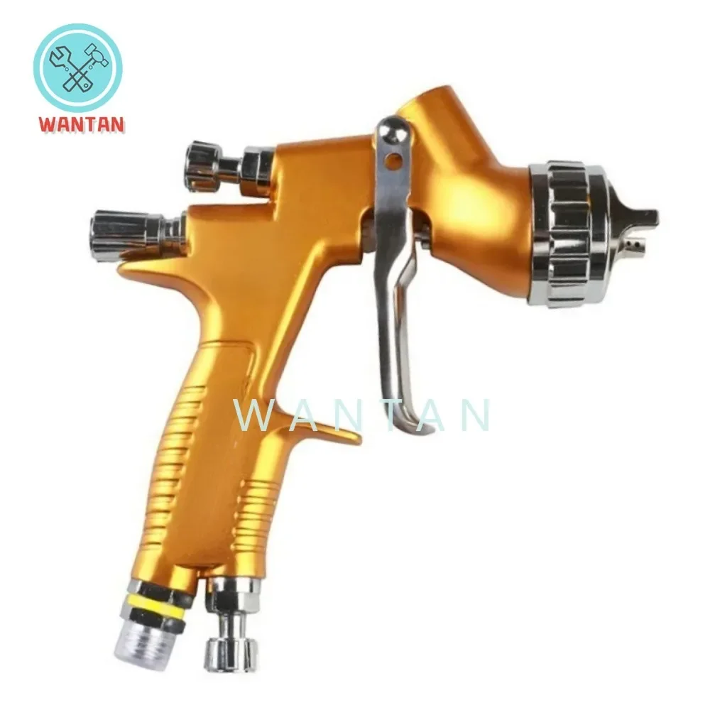 Car Spray Gun G T Pro Painting Gun TE20/T110 1.3mm/1.8mm Nozzle Glod with Mixing 600ml Cup Water Based Air Spray Gun Airbrush