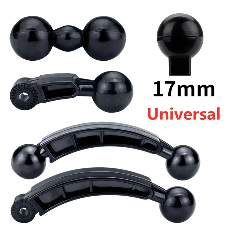 Universal 17mm Ball for Head Base Accessory Double Ball Joint Mount Adapter Brac