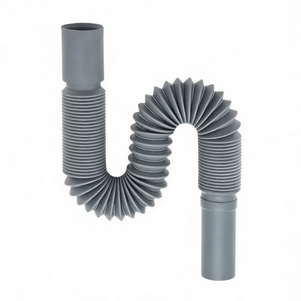 Flexible Sink Plumbing Hose Basin Sewer Pipe Extendable Drainage Tube Anti Leak Steel Reinforced Connector For Basin