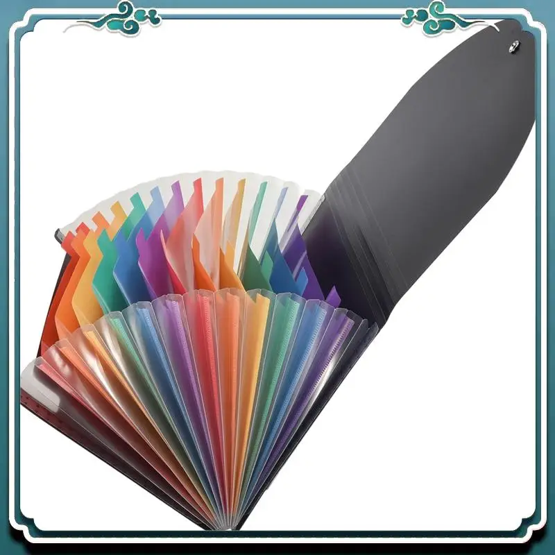 

Простой в использовании органайзер для документов, 13 карманов, расширяющаяся папка с сетчатой сумкой и цветной этикеткой, 13-месячный органайзер для квитанций формата А4