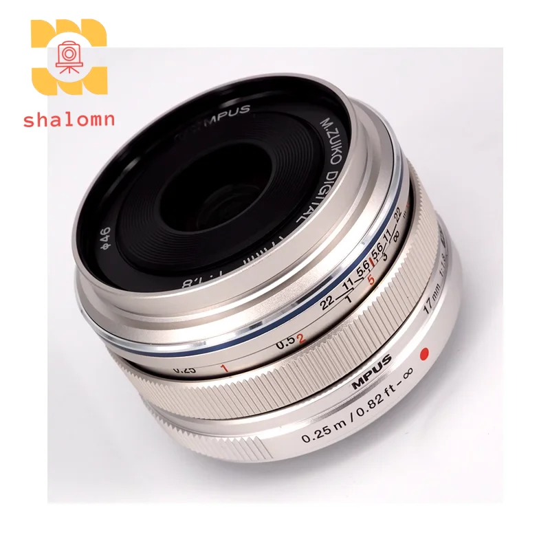 98% nowy oryginalny obiektyw PEN-F 17mm F1.8 do Olympus 17 F1.8 17 1.8 szerokokątny obiektyw o stałej ogniskowej M43 z mocowaniem E