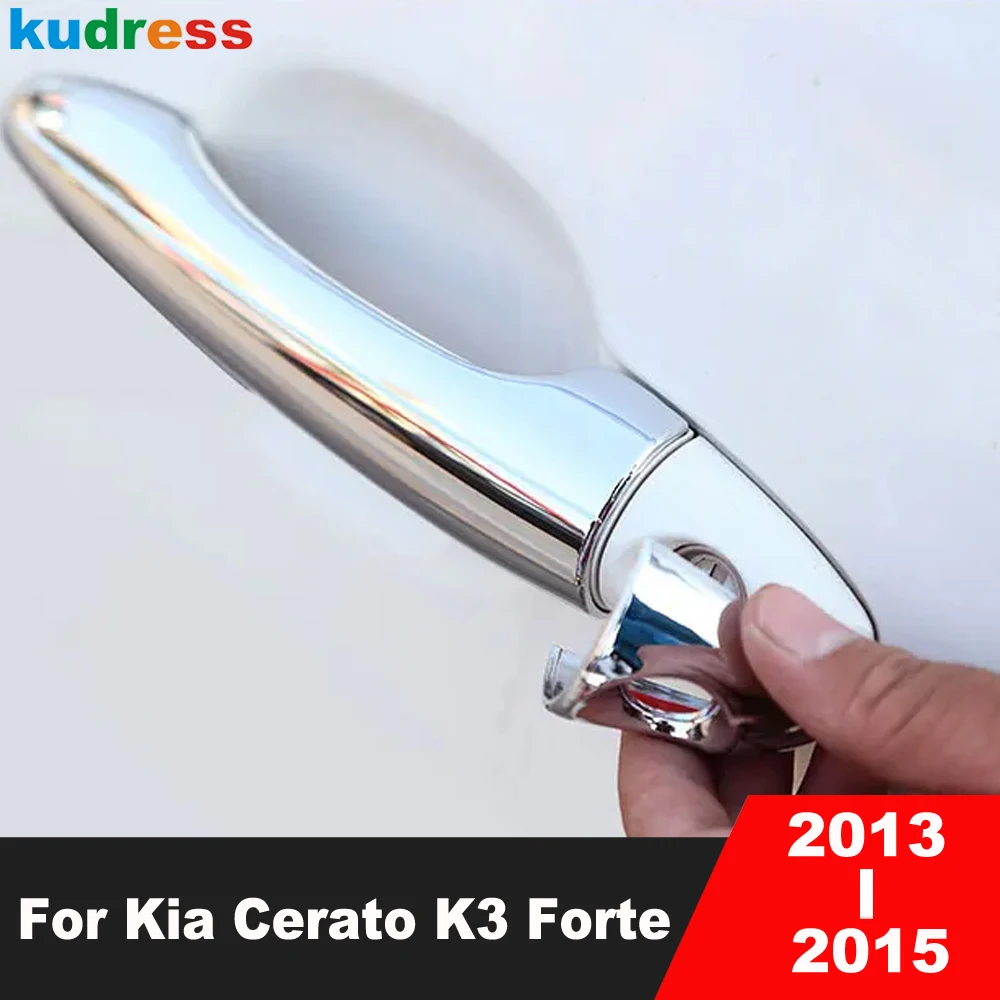 

Для Kia Cerato K3 Forte 2013 2014 2015: хромированные накладки на дверные ручки, защита от царапин, автомобильные аксессуары