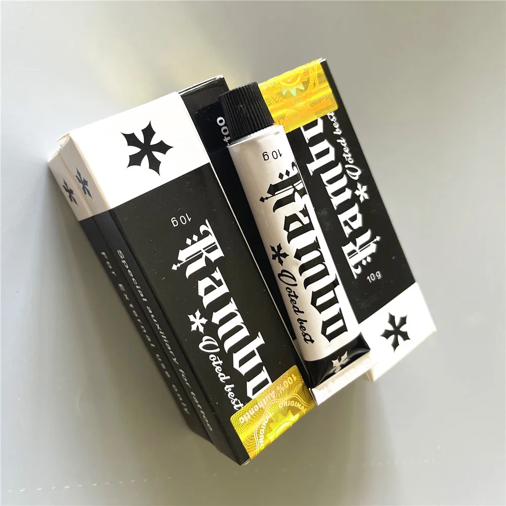 

75% RAMBO Tattoo Cream Before Surgery Semi Permanent Makeup Beauty Body Eyebrow Lips Liner 10g