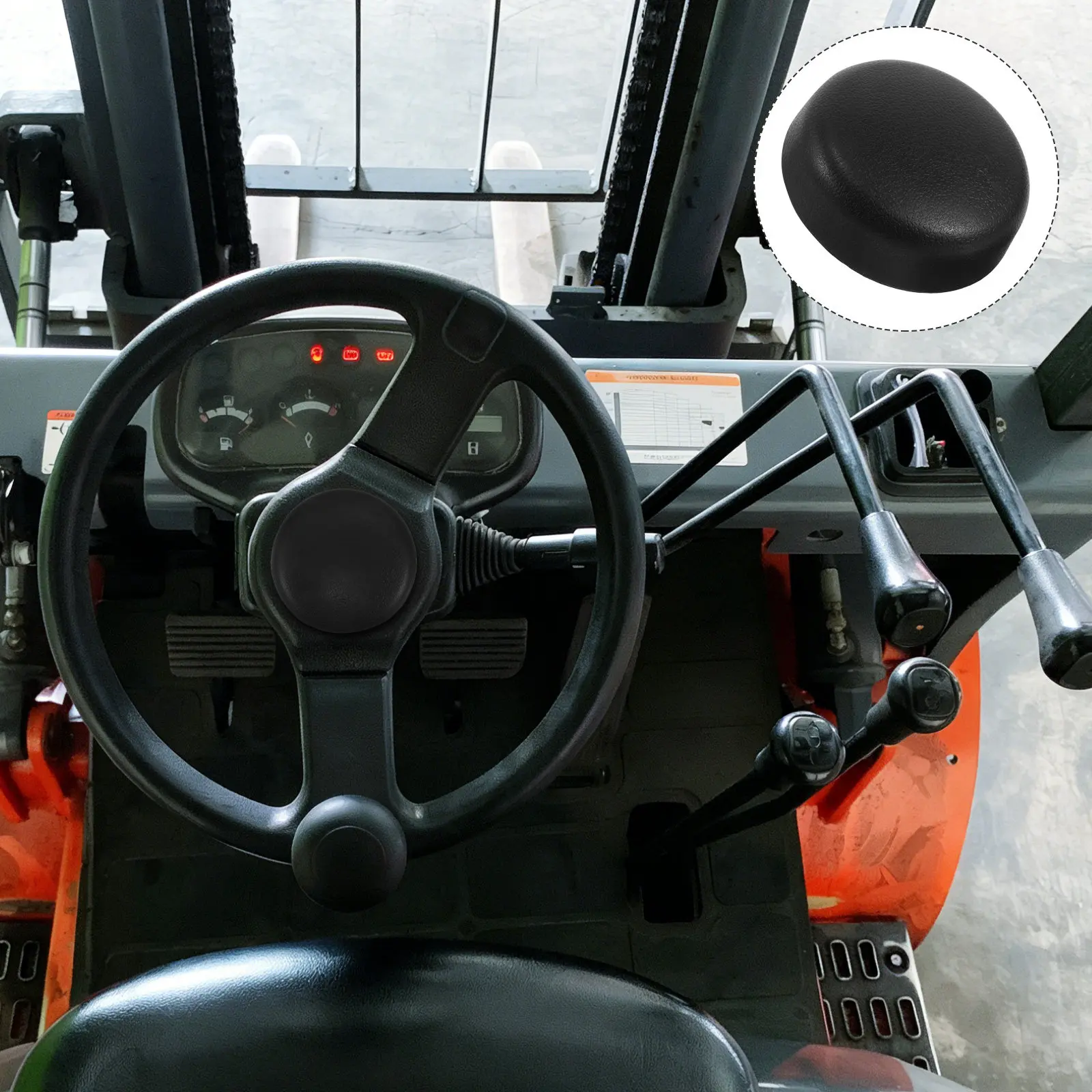 Heavy Equipment Center - Forklift Horn Center Cap Steering Wheel